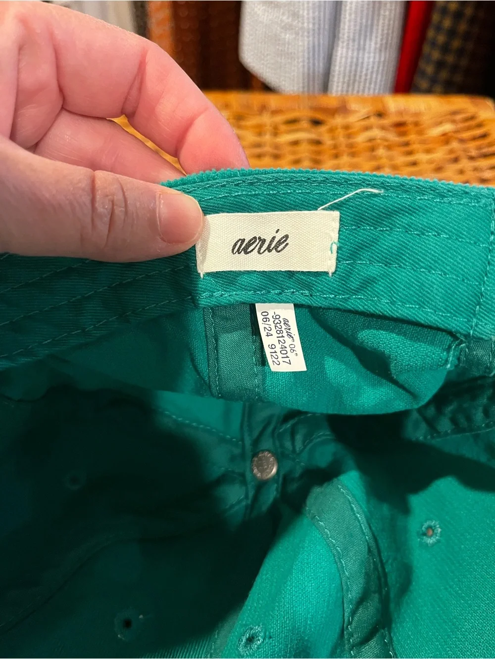 aerie Teal “always chill” baseball cap